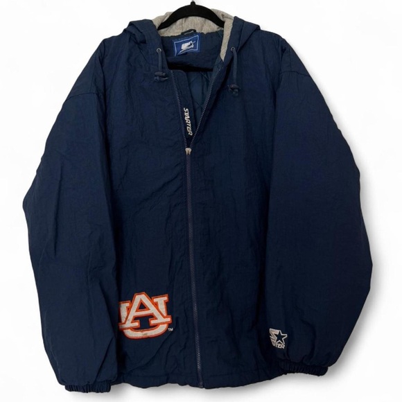 Vintage 90s auburn university tigers starter jacket size large - Picture 3 of 7